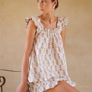 PIYAMA Nicolette Sleep Set - S - Lotus Flower - Cotton - Size Small